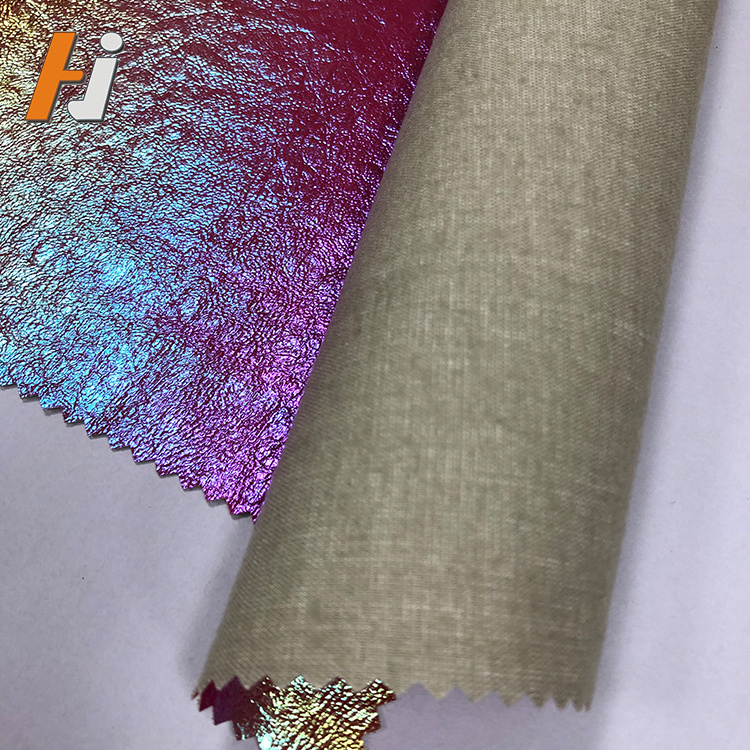 Shiny Glitter Material Fabric for Garment Glitter pu leather