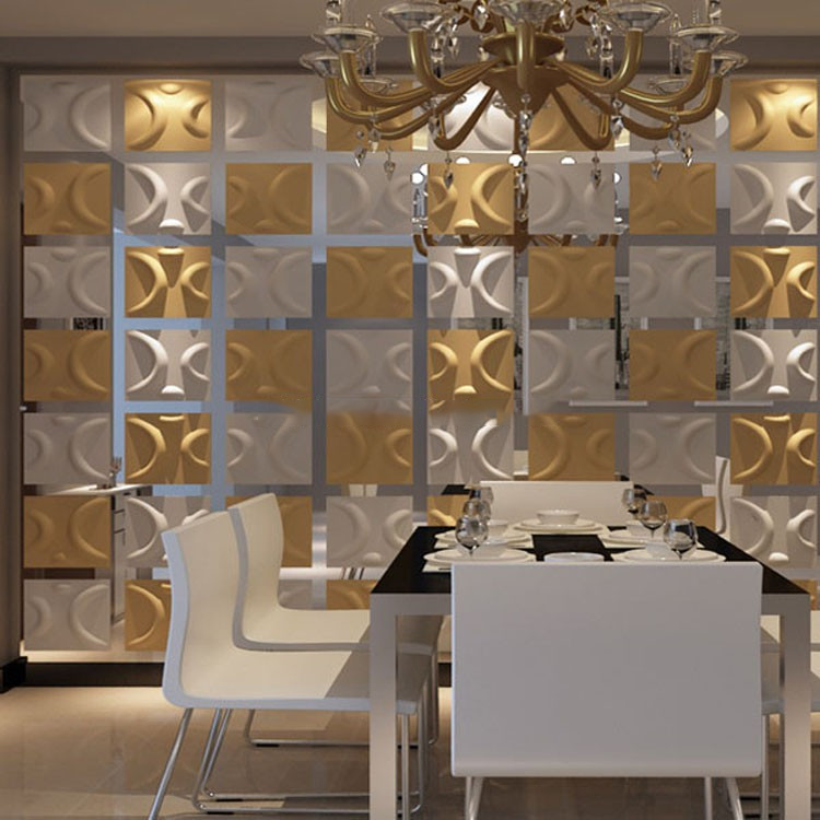 High Quality Lightweight 3D Pvc Wallpaper 3d Wall Panel PVC Gold With 3d Design Wallpaper For Interior Decoration