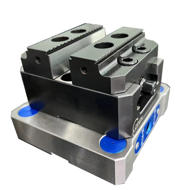 Five axis CNC machine tool fastening fixture high-precision self centering vise zero point positioning quick replacement fixture