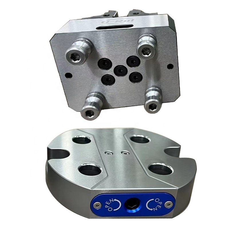 Five axis machine tool quick change zero point fastening fixture fixture high-precision self centering vise