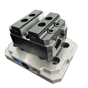 Five axis machine tool quick change zero point fastening fixture fixture high-precision self centering vise