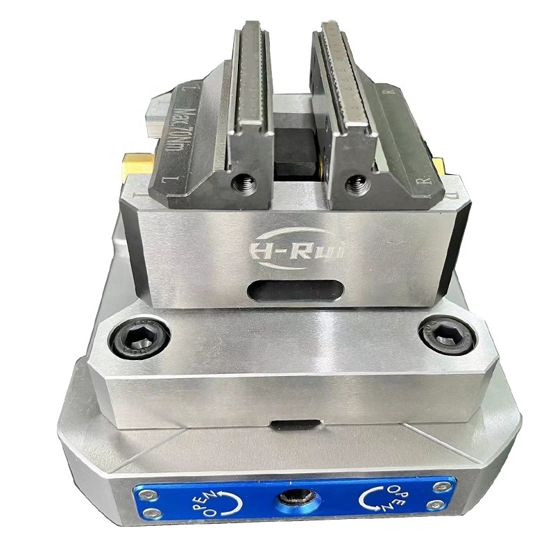 Five axis machine tool quick change zero point fastening fixture fixture high-precision self centering vise