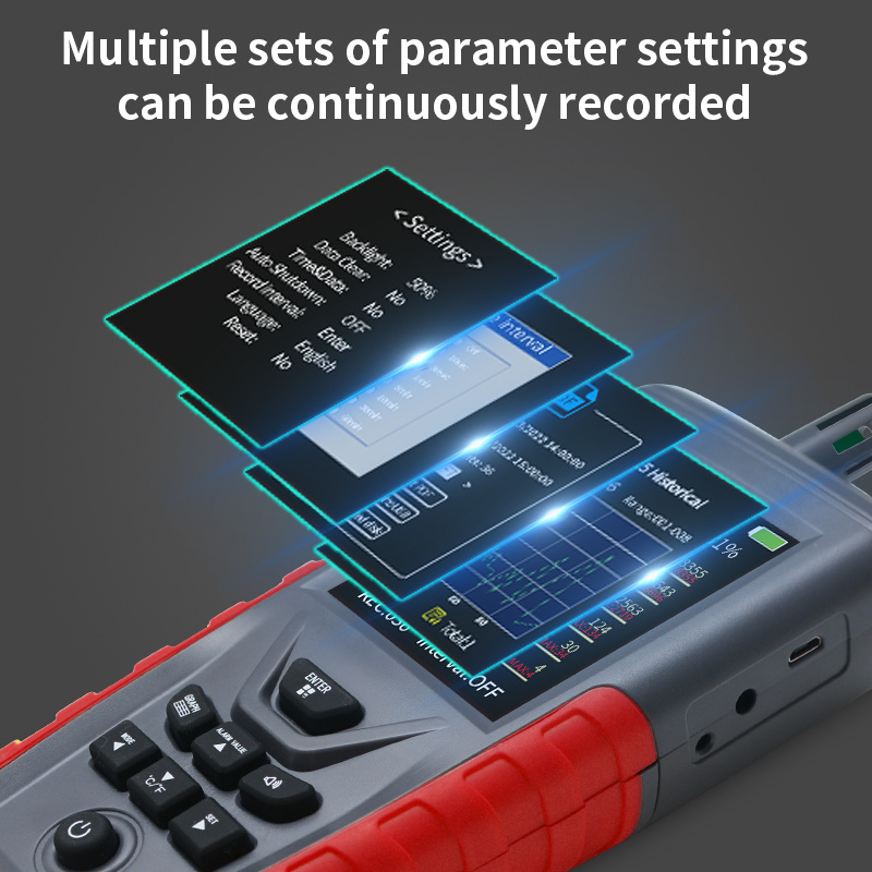 high-precision portable laser dust air particle clean room detection with Mini Color Screen particle counter