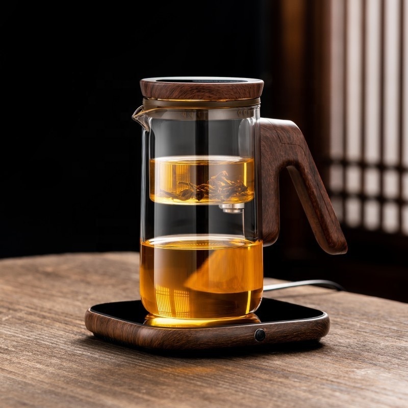 Chinese New Style Home Automatic Tea Pot  High Borosilicate Glass Elegant Cup Tea Water Separation Tea Maker