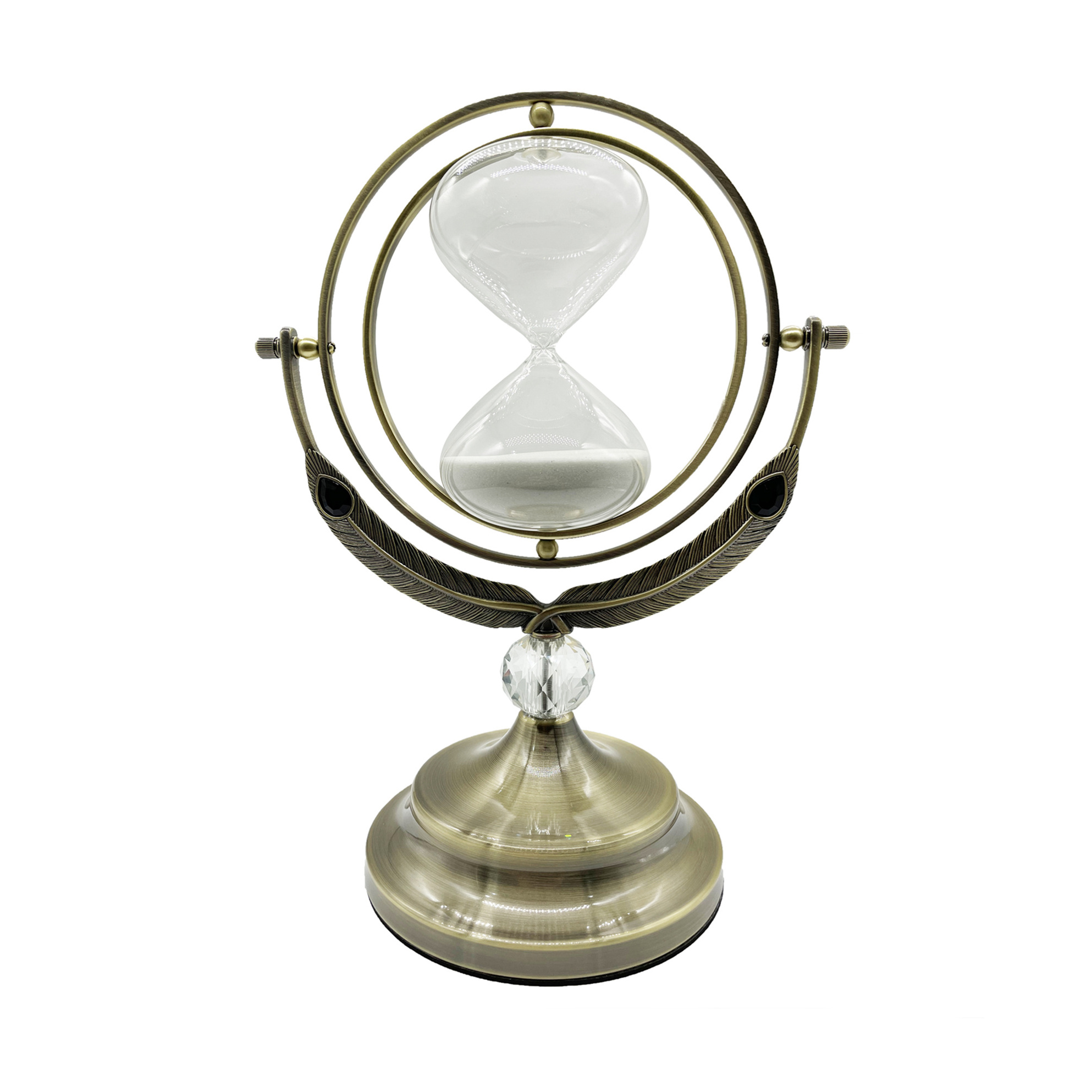 Hot Sale New Brass Hourglass Vintage Sand Clock 30 Mins 60 Minutes Hourglass For Wedding Gifts