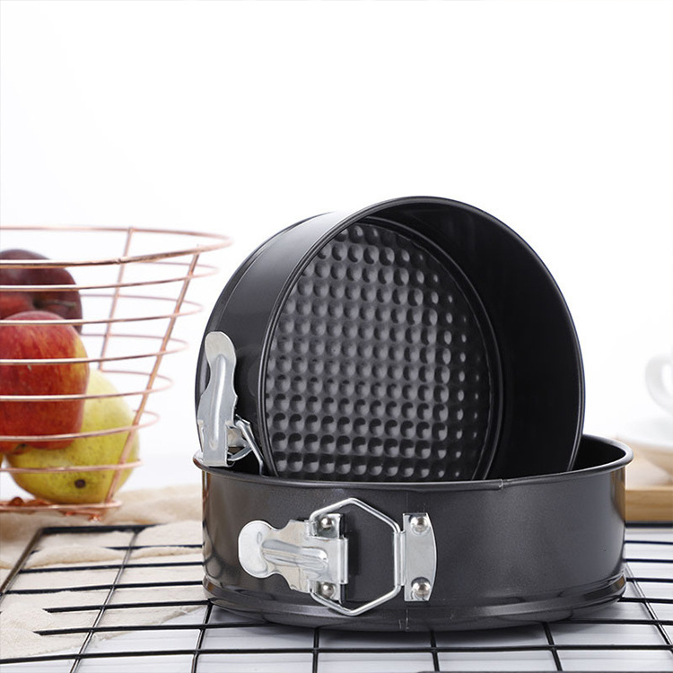 Kitchen Bakeware Non-stick Baking Tool Christmas Cake Mold Adjustable Removable Texture Bottoms Stainless Steel Springform Pan