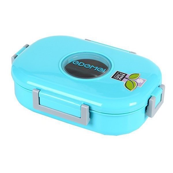 Metal Tiffin 304 Stainless Steel PP Plastic Lid Bento Box Inox Anti Water Leak Sustainable Lunch Box Kids Children Lunch Box