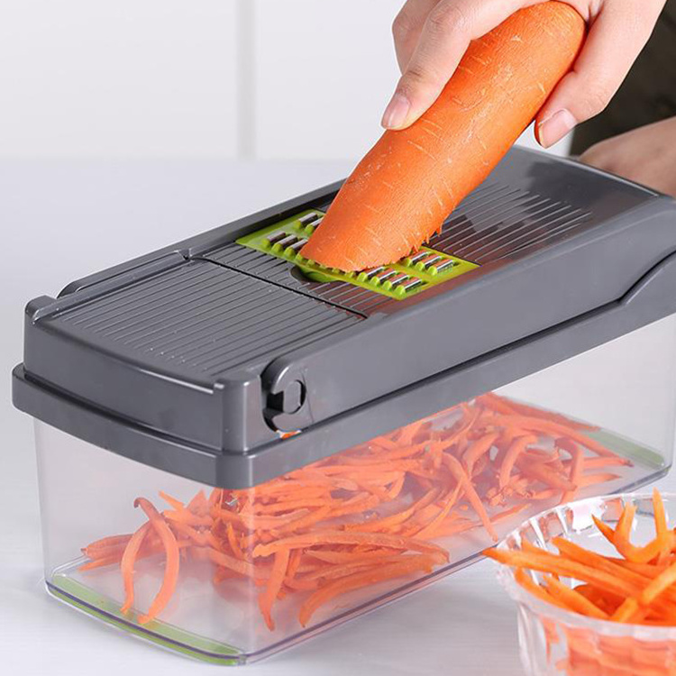 Exchangeable Multipurpose Kitchen Vegetable Shredding Tool Shredder Potato Slicer Chopper Cheese Grater Storage Vegetable Cutter