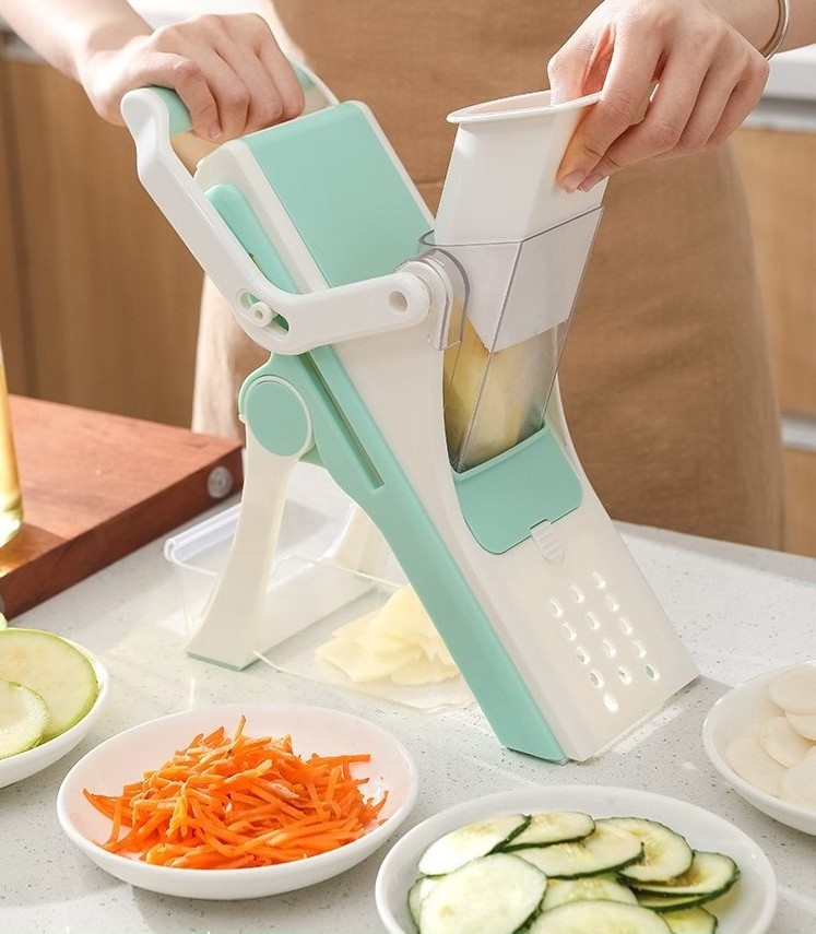 Kitchen Gadget Fruit Vegetable Tool Manual Vegetable Slicer Cheese Grater Grinder Handle Vegetable Cutter Chopper Shredder