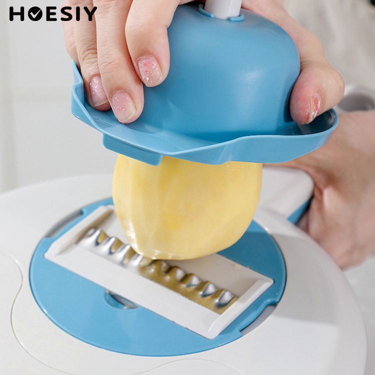 Multifunction Vegetable Fruit Tool Manual Salad Spinner Drainer Gridded Potato Chips Food Julienne Cheese Grater Chopper Slicer