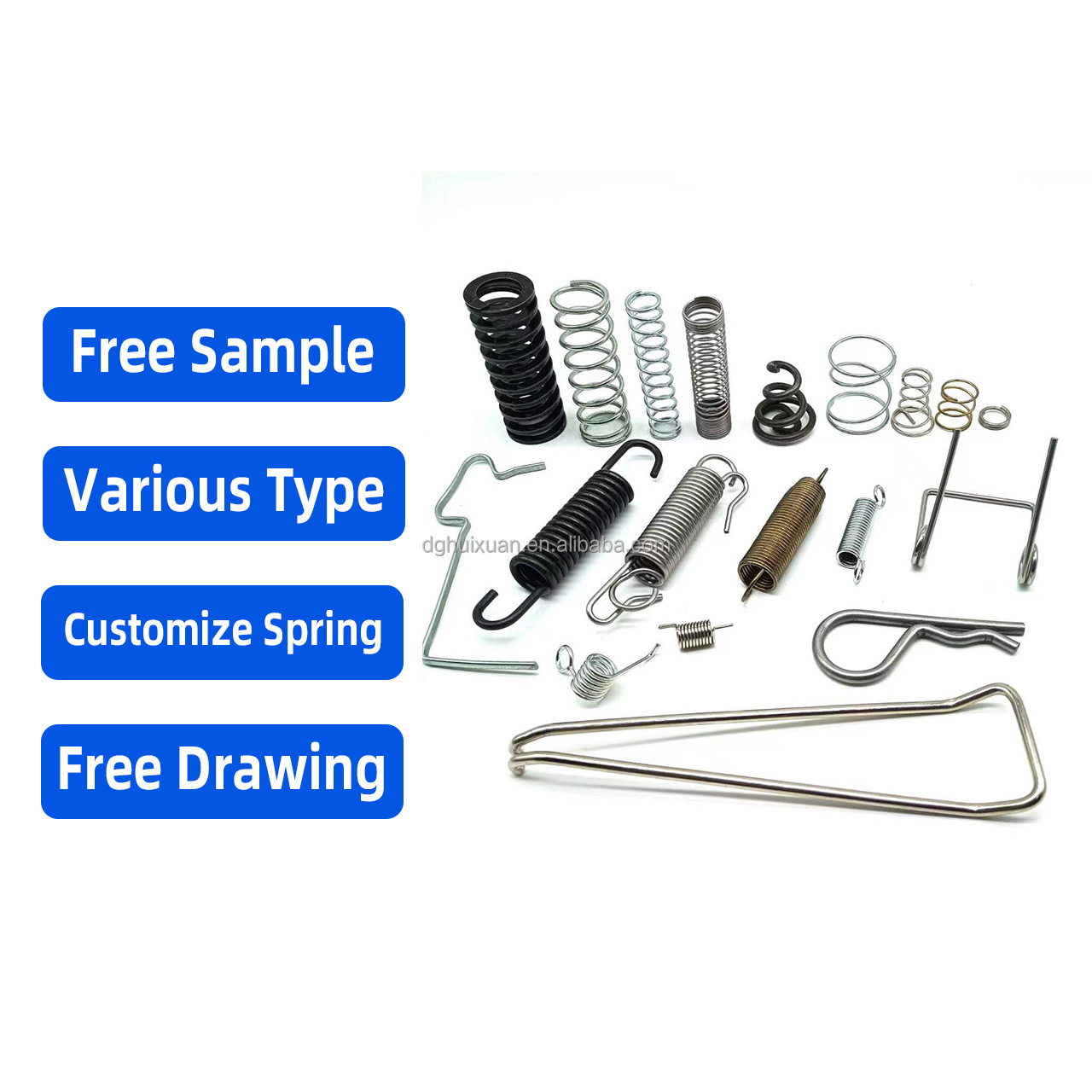 Retractable Rolling Meat Hooks Spring Extension Cord Automatic Swing Door Spring Coil Mounting Spring For Brush Cutter