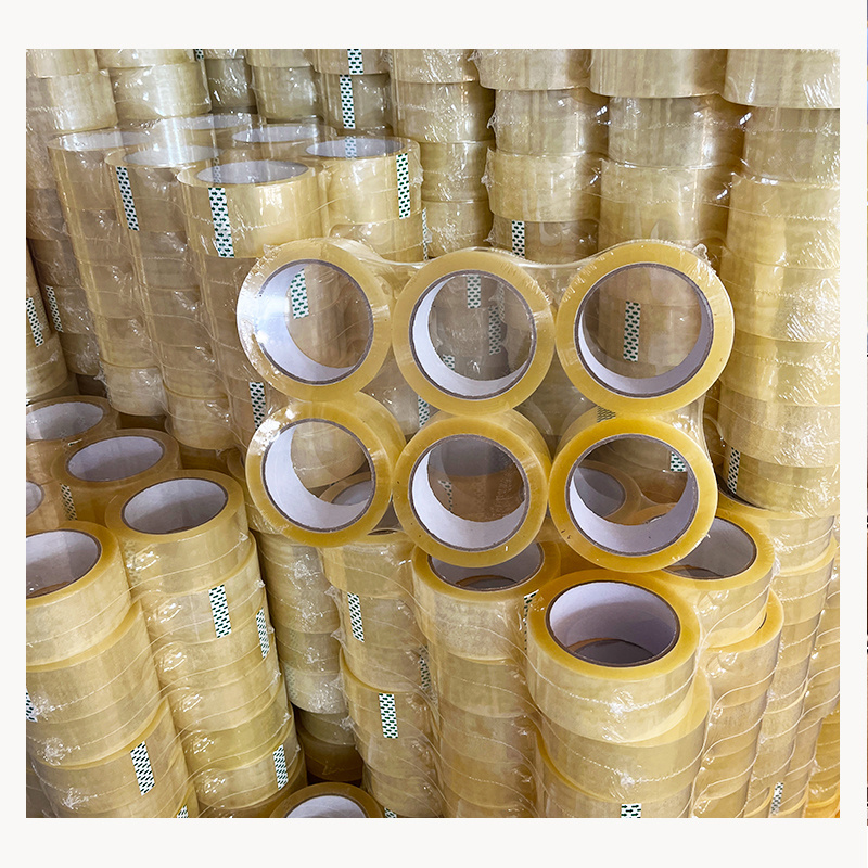 Supplier Custom Color Bopp Packing Tape  Super clear Transparent Adhesive Packaging Tape  Machine Tape For Sealing  Cartons