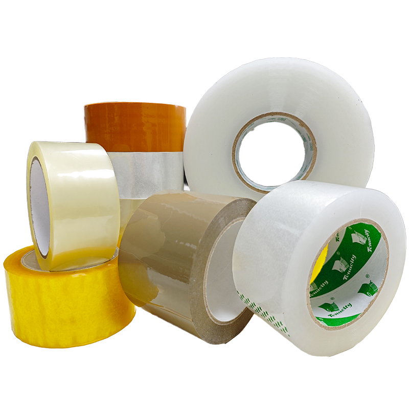 Supplier Custom Color Bopp Packing Tape  Super clear Transparent Adhesive Packaging Tape  Machine Tape For Sealing  Cartons