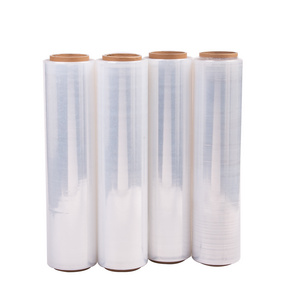 Wholesale Supplier PE Plastic Lldpe Stretch Film Roll  Polyethylene Super Strong Tensile Strength Pallet Wrapping Film