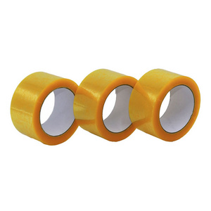 Bopp Lemon Yellow Tape Jumbo Rolls Clear Transparent Reflective Crystal Strong Strength Carton Packing Adhesive Sticky Tape