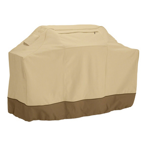 Classic BBQ Accessories UV Protection Wind Dust Resistant Beige Fabric Waterproof BBQ Grill Cover