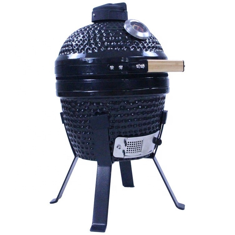 Hot Selling Portable Japanese Outdoor Kitchen Mini 13 Inches Table Kamado Ceramic BBQ Smoker Grill Kamado Grill