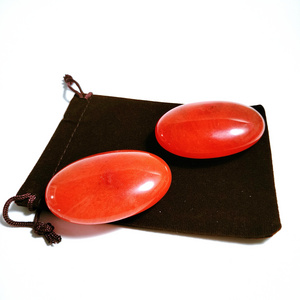 DIY Electric Warmer Massage Red Aventurine jade stone massage set For Blood Circulation