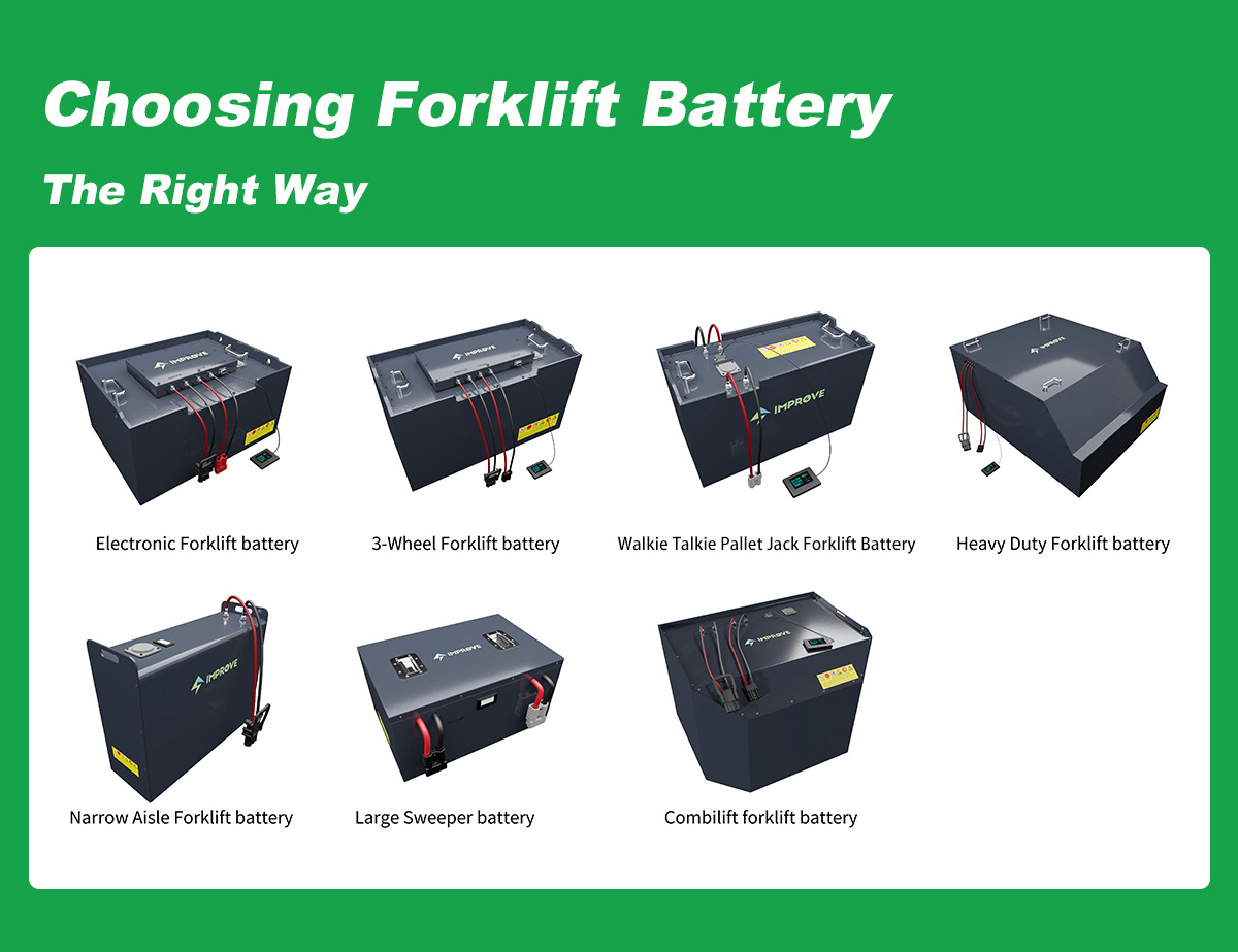 300ah 400ah 420ah 500ah 600ah 24v 36v 72v lifepo4 48v electric lithium forklift battery for AGV reach tractor truck