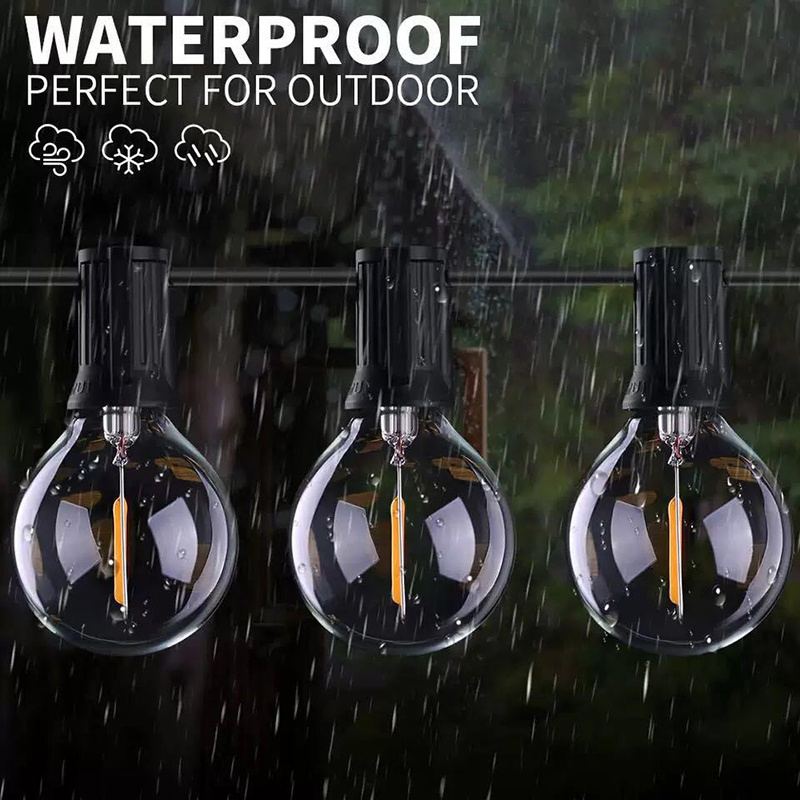 JAIYI G40 1W 2W Waterproof Festival Party Christmas Indoor Edison Bulb Garden LED Outdoor Light Decoration Bulb