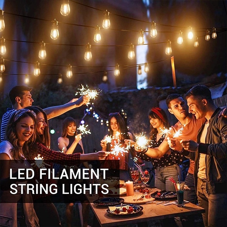 Competitive Price IP65 S14  LED String Lights Outdoor Waterproof Garden Plug in String Lights Decoration