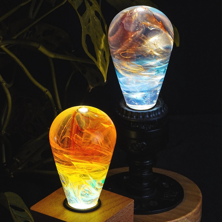 JAIYI Wholesale creative night light stand resin lamps led light bulbs for bedroom bar coffee shop wall decoration