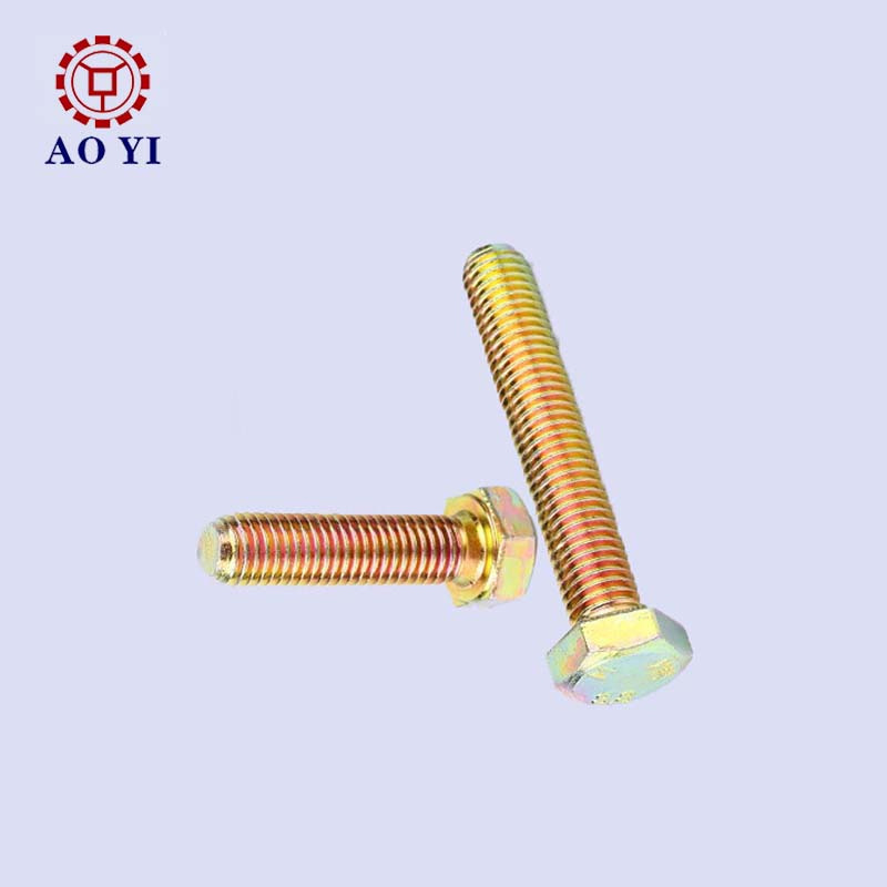 China High Strength Customized Brass Alloy Motorcycle Parts Hexagon Bolt Full Thread Set Screw