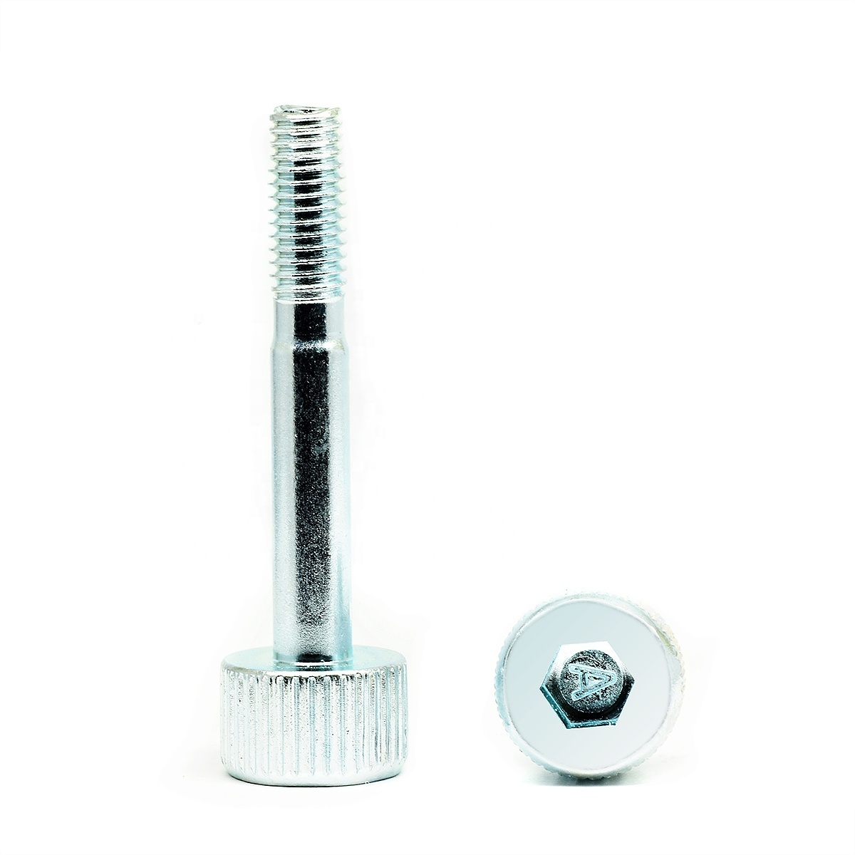 High quality Hexagon Socket Head Knurled Thrumb Caps Screw with Shoulder Bolts and Screws blue zinc plating