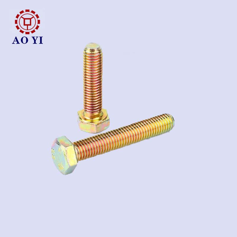 China High Strength Customized Brass Alloy Motorcycle Parts Hexagon Bolt Full Thread Set Screw