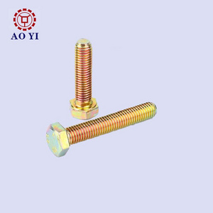 China High Strength Customized Brass Alloy Motorcycle Parts Hexagon Bolt Full Thread Set Screw