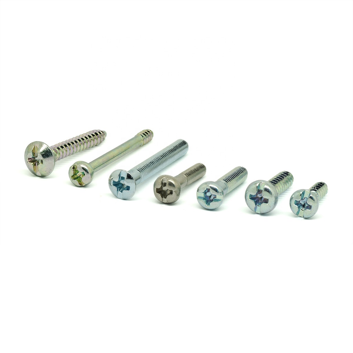 Hot sell 304 Stainless Steel tornillos Pan Head phillips slotted combo coarse fine thread Self Tapping screw hardware products