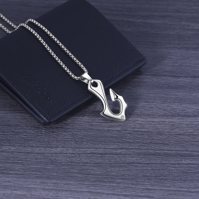 Fashion Jewelry Necklaces Price Stainless Steel Jewelry Chain Necklace Dainty Necklace Anchor Stainless Steel Pendant For Man