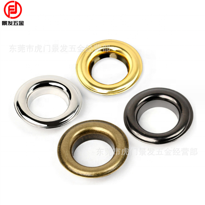 Wholesale metal circular oval eyelets clothing bags with copper buckle eyes stainless steel eyelets and shoe eyelets