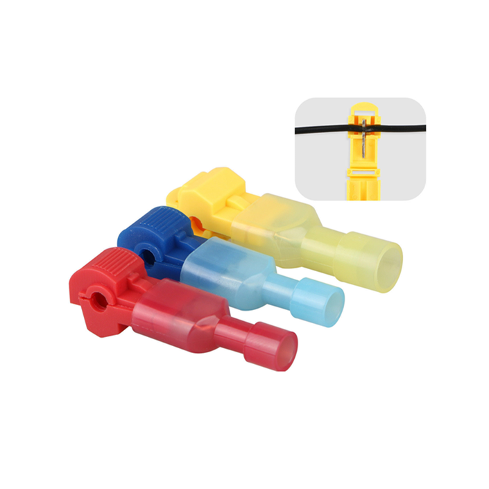 red blue yellow 10-12 14-16 22-18awg t-tap quick splice wire connectors electrical crimp terminal set quick splice connector