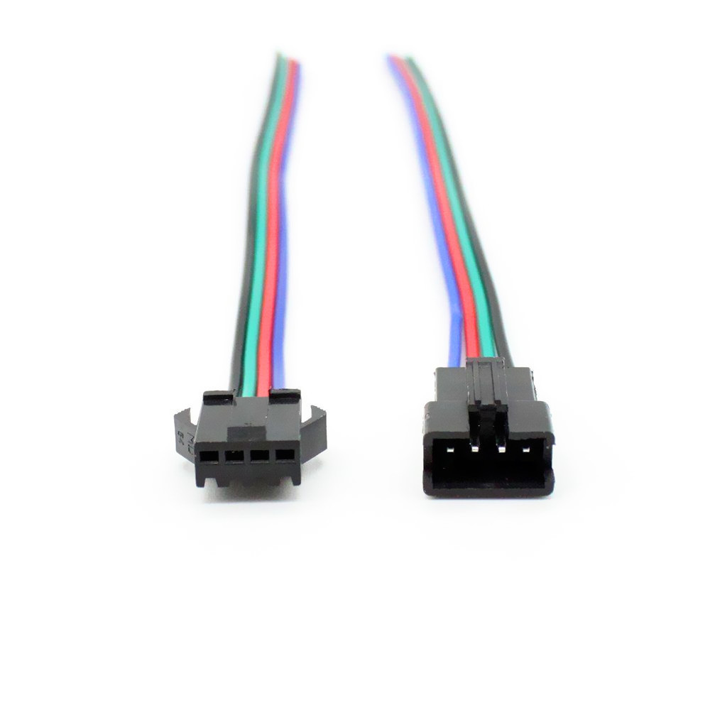 3pin 4pin LED Connector Male/female JST Plug Connector Wire cable for led strip light