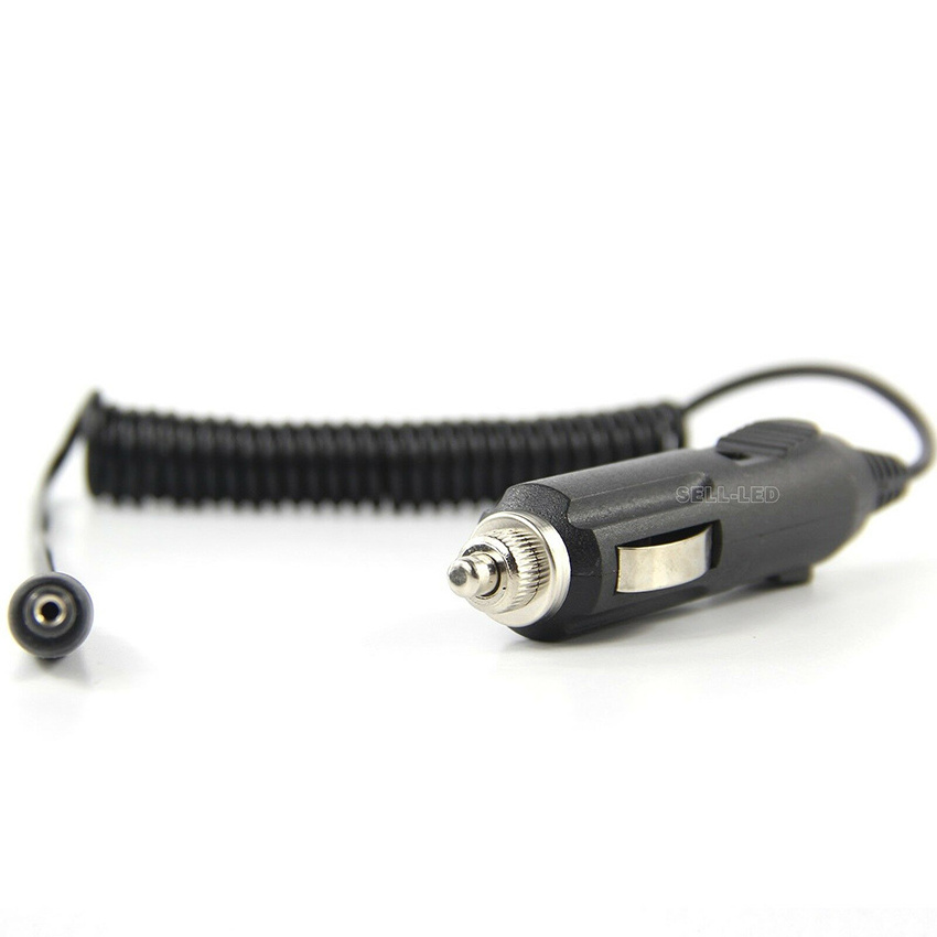 DC 2.1mm car cigarette lighter power plug cord 12V 12-Volt adapter spring cable