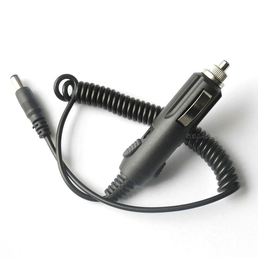 DC 2.1mm car cigarette lighter power plug cord 12V 12-Volt adapter spring cable