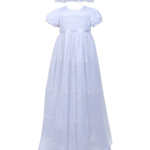 Nimble New Fashion Girls Christening Gowns Embroidered Baby Christening Gowns For Girls High Quality Baptism Dress