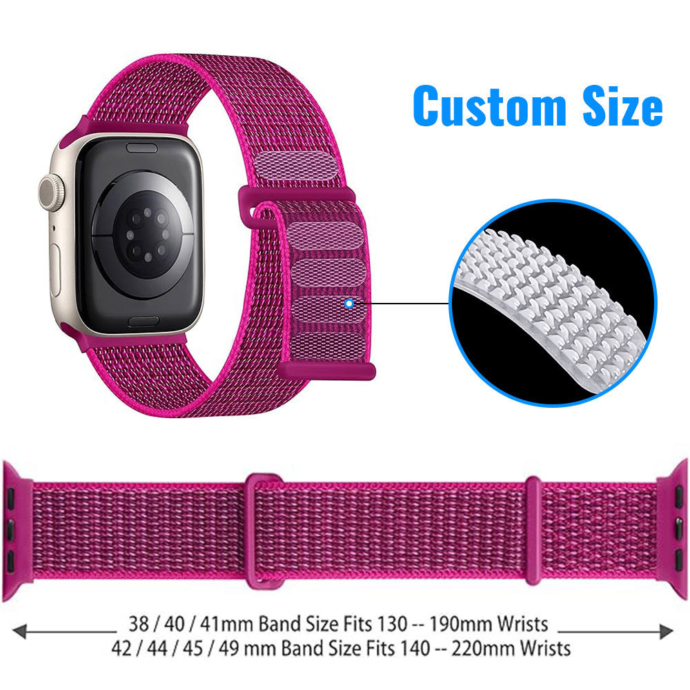 Jiehuan Factory Customized Eco-friendly Hook and Loop Strap Galaxy Sports Loop Band Tape for Velcro Watch Strap Nylon 1200 PCS