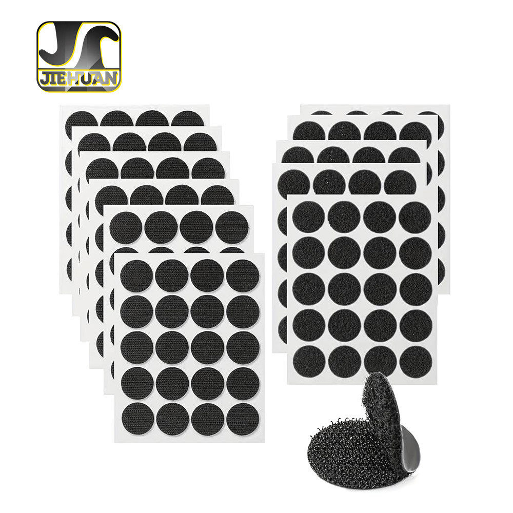 JieHuan super factory custom full nylon eco-friendly hook and loop  velcroes sticky dots for Children's toys