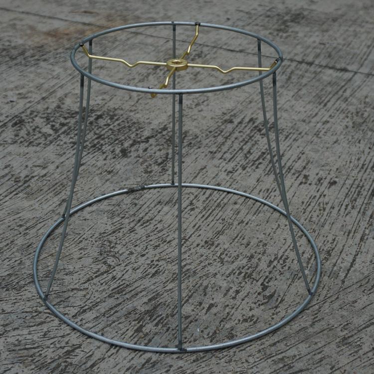 Antique Round Lampshade Frames Metal Lamp Shade Wire Frame for Lighting Accessary