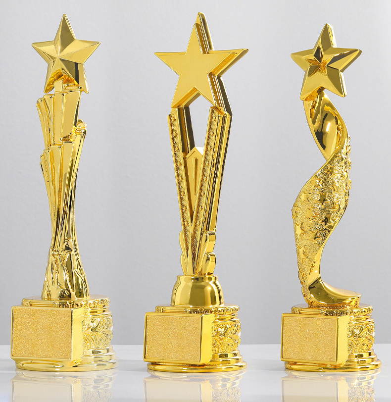 Custom Crystal Resin Metal Trophy Cups Award Soccer Gold Trophies Sports Music Dance Champion League Trophy