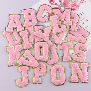 Wholesale Custom Chenille Handmade Patch Clothing Colorful Embroidery 3D Letter Patches