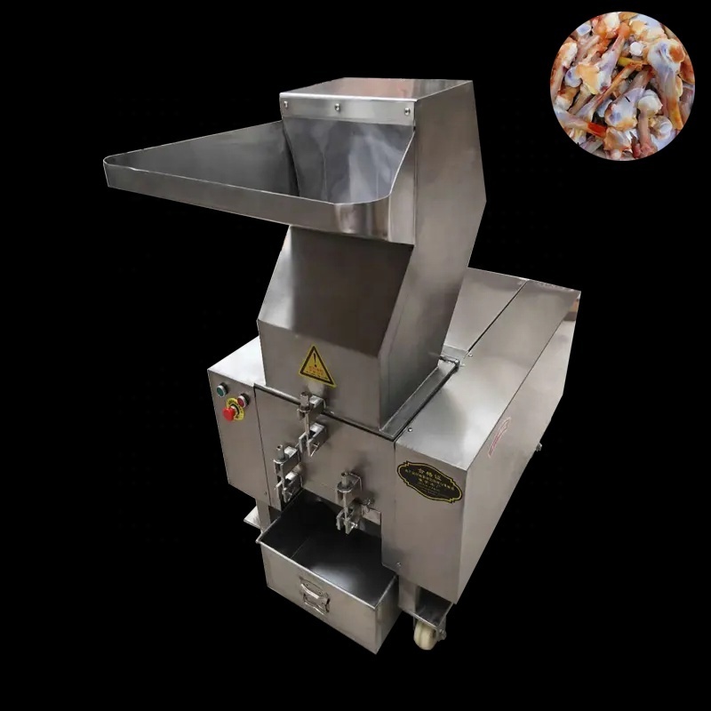 Stainless steel Breaking Nuts Electric Small Fish Chicken Cow Crushing Pig Goat Animal Bone And Meat Crusher Grinder Machine