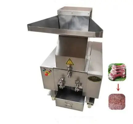 Stainless steel Breaking Nuts Electric Small Fish Chicken Cow Crushing Pig Goat Animal Bone And Meat Crusher Grinder Machine