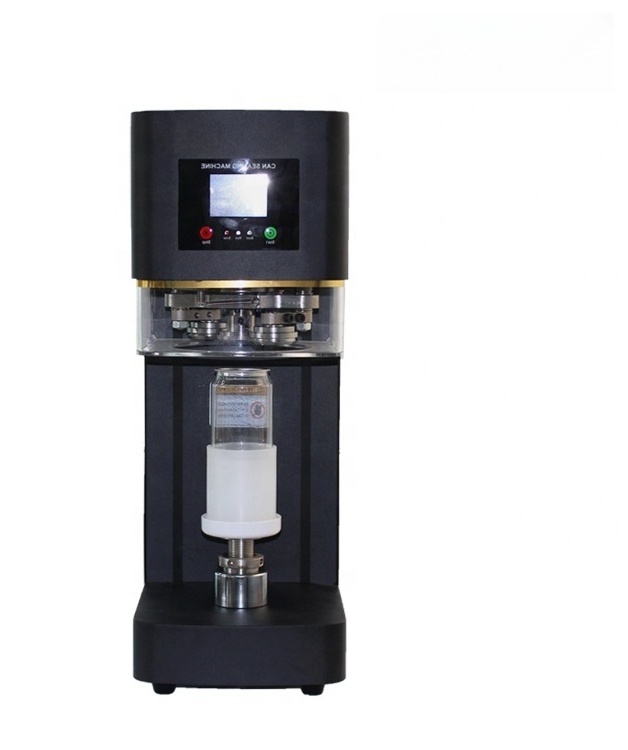 Automatic Electric Commercial Can Sealer Soda Milk Tea Can Sealer with Cup Holder Foam Tea Shop Can Sealer