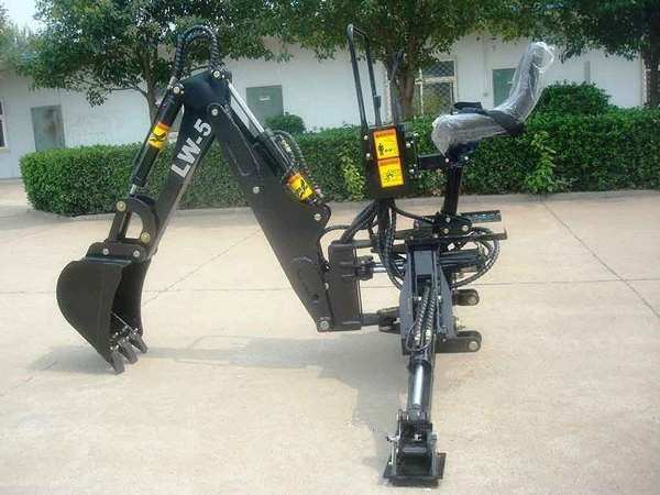 LW-5 Mini Towable Backhoe Attachment for Small Garden Tractors