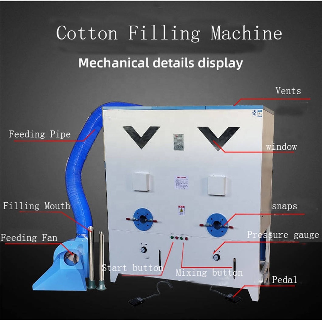 Toy Sofa Plush Soft Cotton Pillow Fiber Making Filling Machine Stuffed Animals Toy Pillow Filling Machine