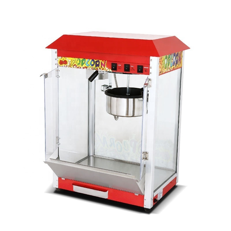 Electric Automatic Commercial Caramel Coating Mini Popcorn Making Cinema Vending Gas Popcorn Machine price