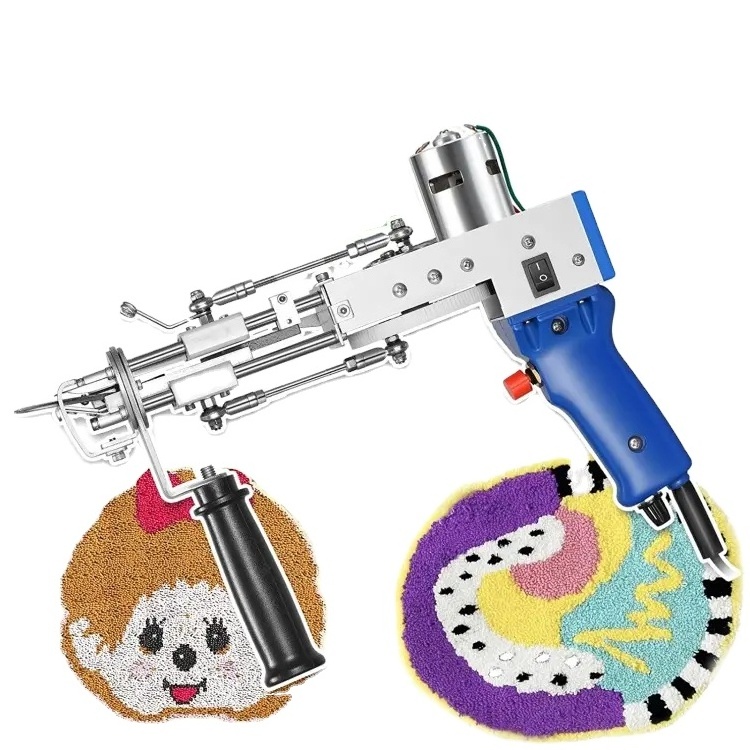 Hot Sale 2 In 1 Cut Pile And Loop Pile Rug Tufting Gun Weaving Machine Carpet Hand Tissues Tufting Gun And Trimmer For Diy